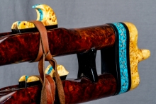 Redwood Burl Native American Flute, Minor, Mid A-4, #N3Ka (5)